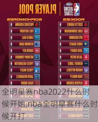 全明星赛nba2022什么时候开始,nba全明星赛什么时候开打