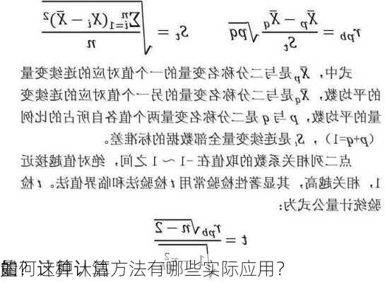 如何计算认沽
的
量？这种计算方法有哪些实际应用？