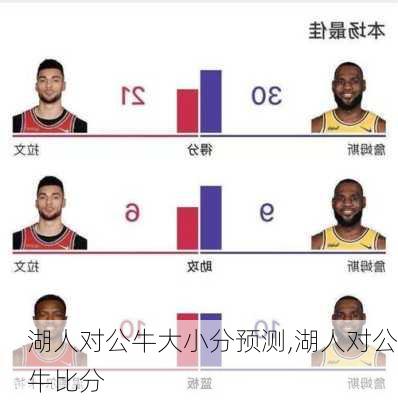 湖人对公牛大小分预测,湖人对公牛比分