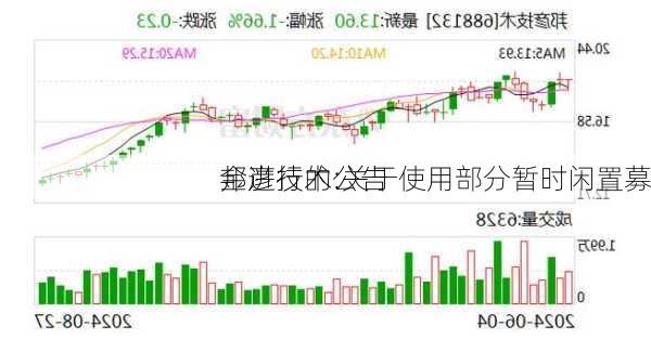 邦彦技术:关于使用部分暂时闲置募
金进行的公告