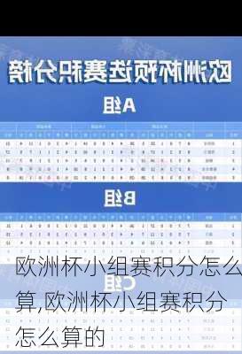 欧洲杯小组赛积分怎么算,欧洲杯小组赛积分怎么算的