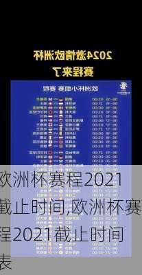 欧洲杯赛程2021截止时间,欧洲杯赛程2021截止时间表