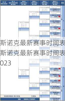 斯诺克最新赛事时间表,斯诺克最新赛事时间表2023