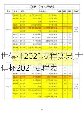 世俱杯2021赛程赛果,世俱杯2021赛程表