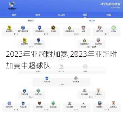 2023年亚冠附加赛,2023年亚冠附加赛中超球队