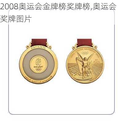 2008奥运会金牌榜奖牌榜,奥运会奖牌图片