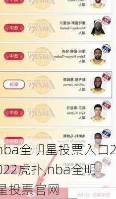 nba全明星投票入口2022虎扑,nba全明星投票官网