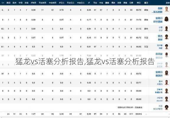 猛龙vs活塞分析报告,猛龙vs活塞分析报告