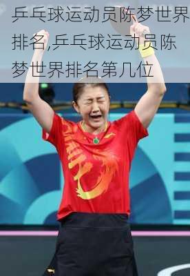 乒乓球运动员陈梦世界排名,乒乓球运动员陈梦世界排名第几位