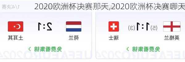 2020欧洲杯决赛那天,2020欧洲杯决赛哪天