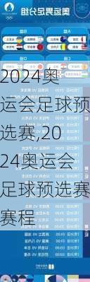 2024奥运会足球预选赛,2024奥运会足球预选赛赛程