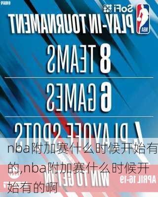 nba附加赛什么时候开始有的,nba附加赛什么时候开始有的啊